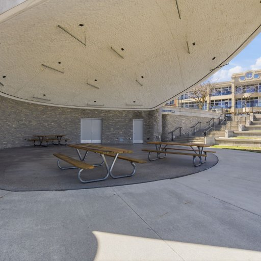East Park amphitheater — summer concerts, the Venetian Festival, and lake-edge picnics, all a short walk from your door.