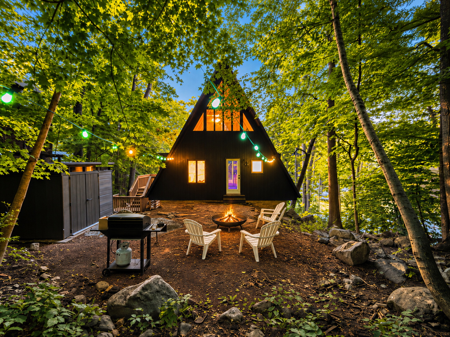Custom A-Frame | Lake Access • Fire Pit