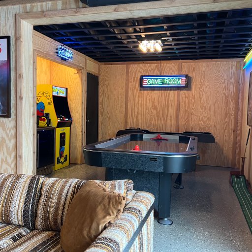 Pool table and vintage arcade games for all ages