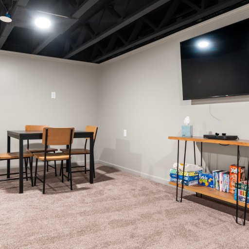 Board games, puzzles and movie library
