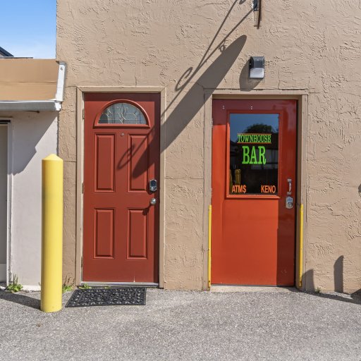 Private keypad entry, your own door, separate from the bar.
