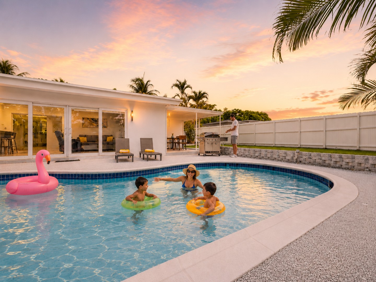 Palm House — Private Pool | Arcade Game Room | Outdoor Dining — vacation rental managed by BestStay in Fort Lauderdale, FL
