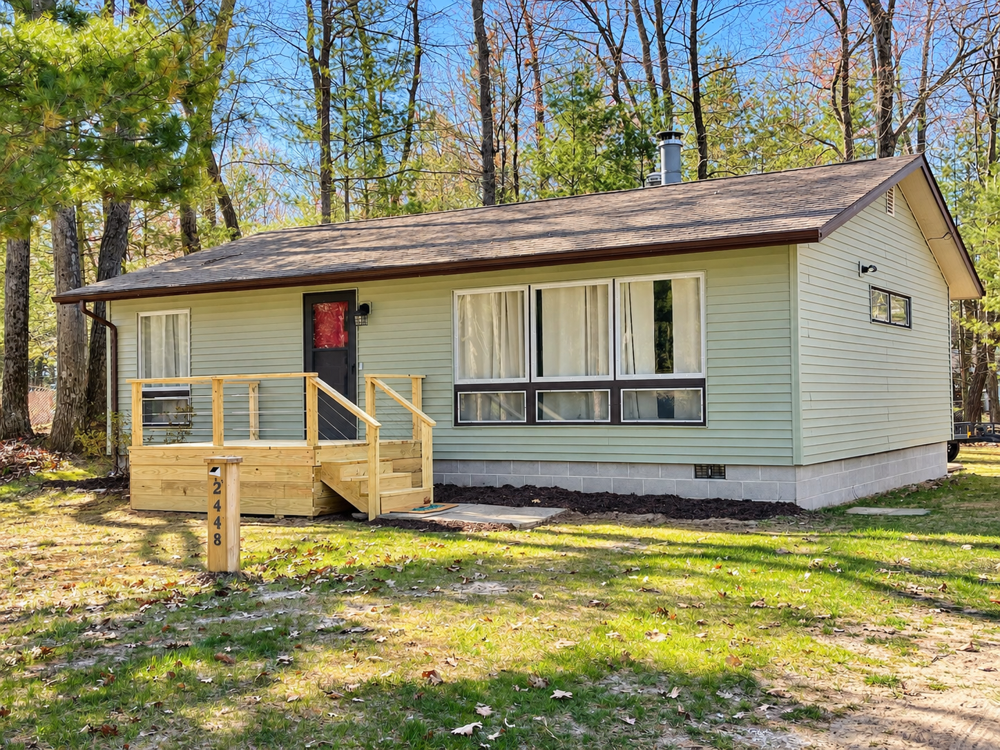 OVERVIEW:  The front of the cottage.