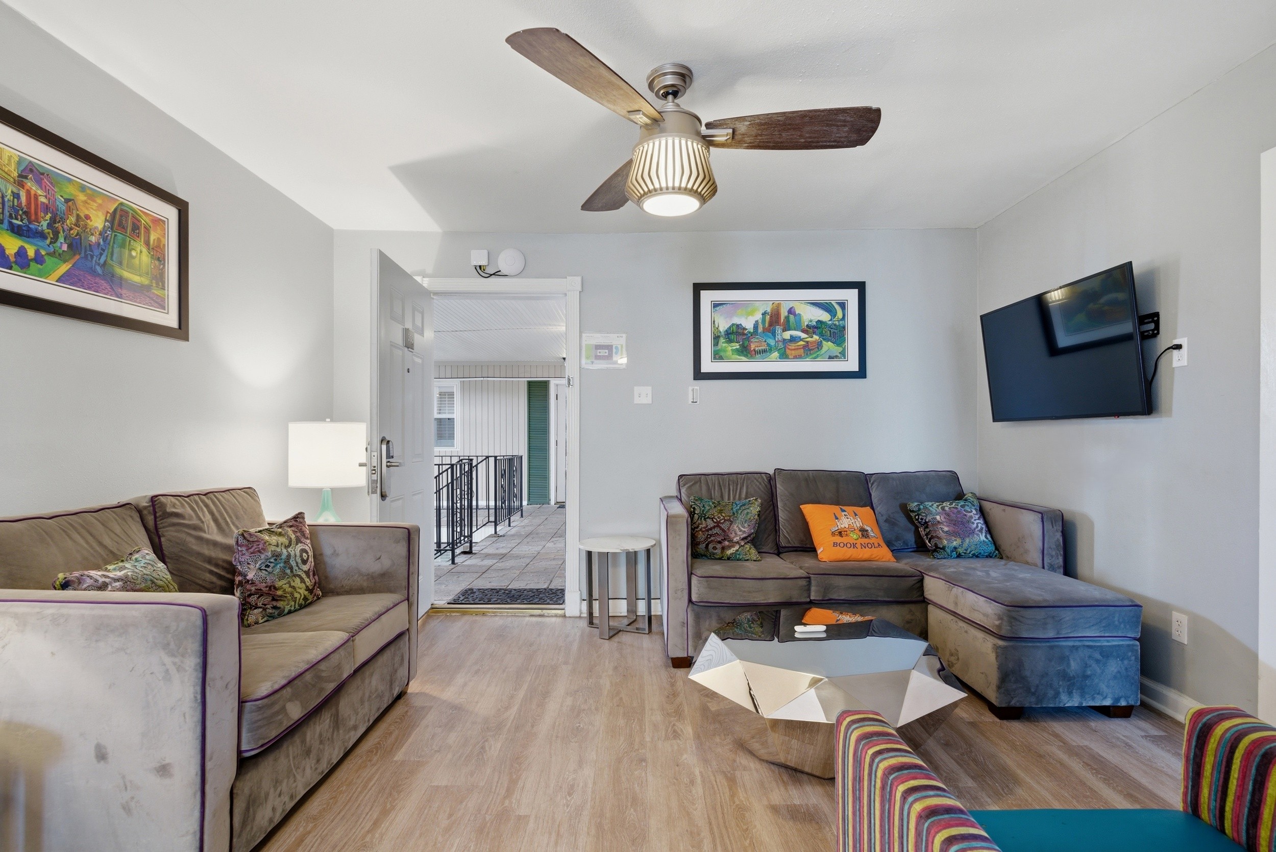 Modern Living Area with Smart TV