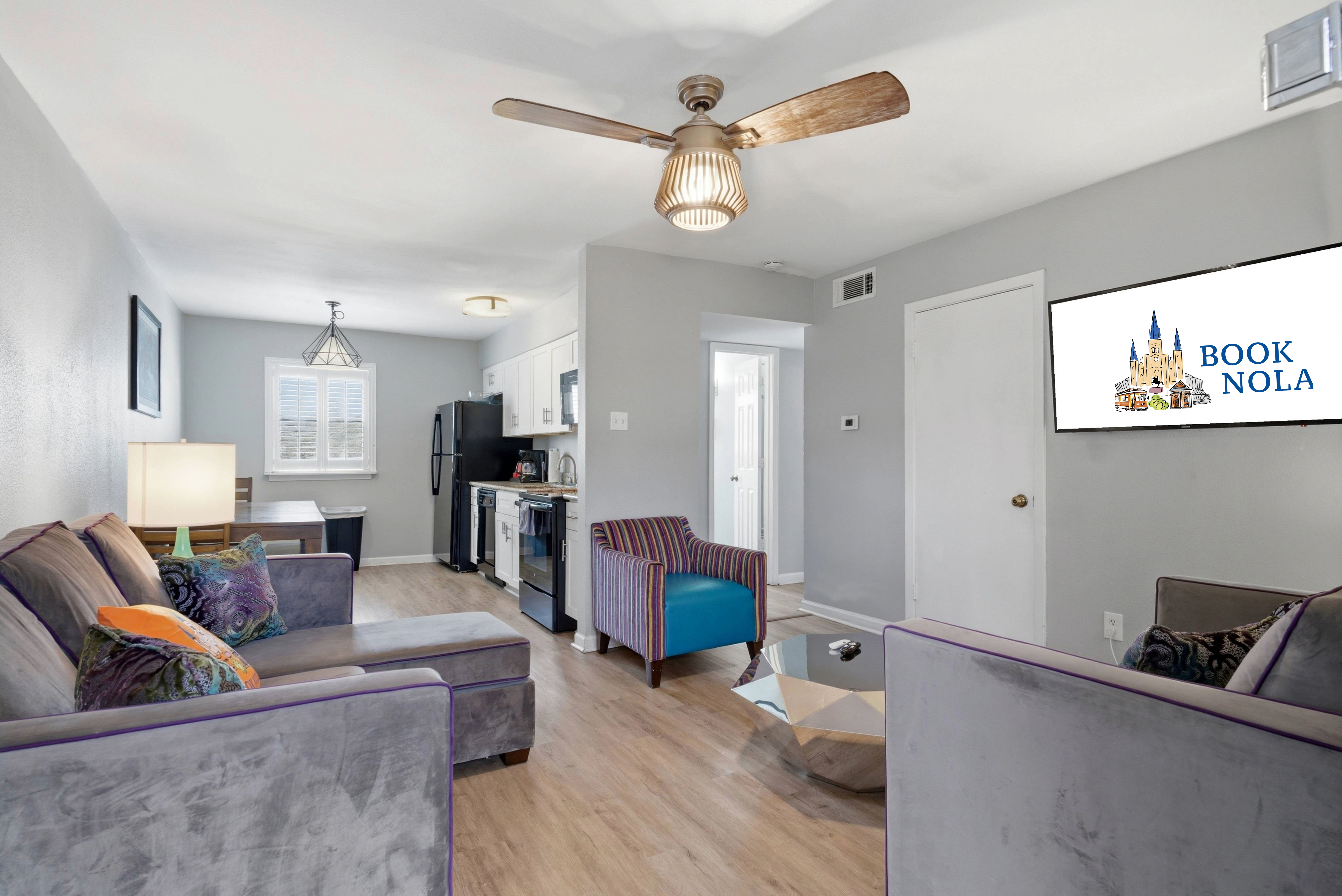 Spacious Living Room + Dining Space
