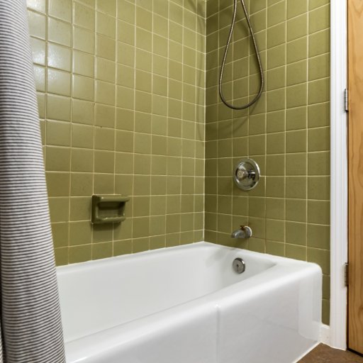 Upstairs tub and shower