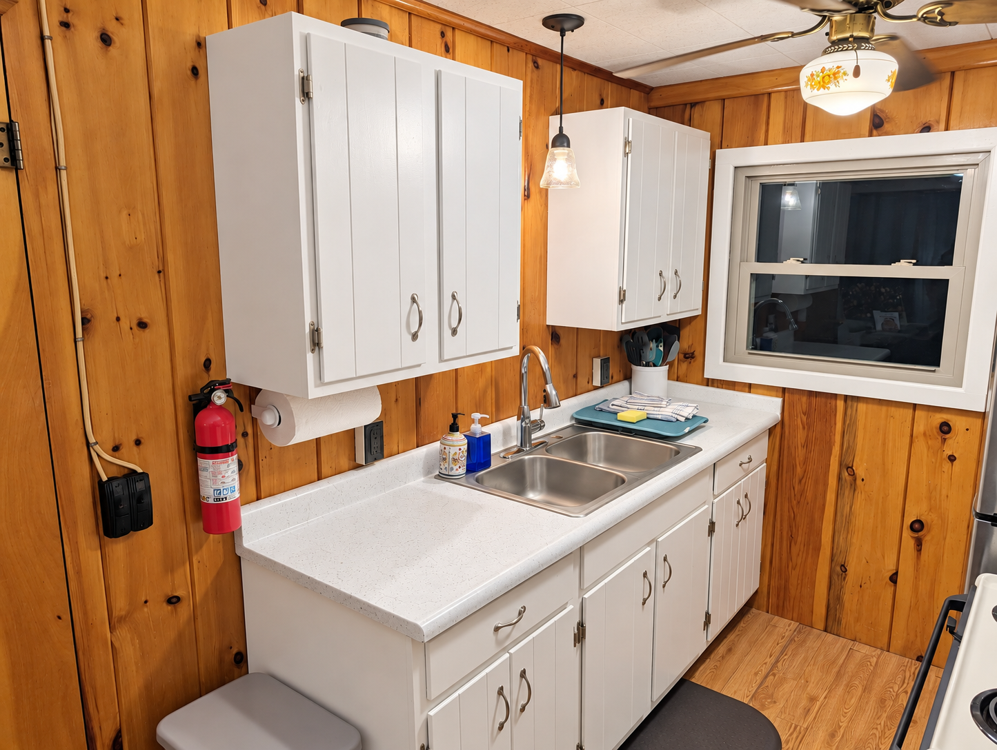 KITCHEN:  The home has a very convenient galley kitchen with all appliances except for a dishwasher.