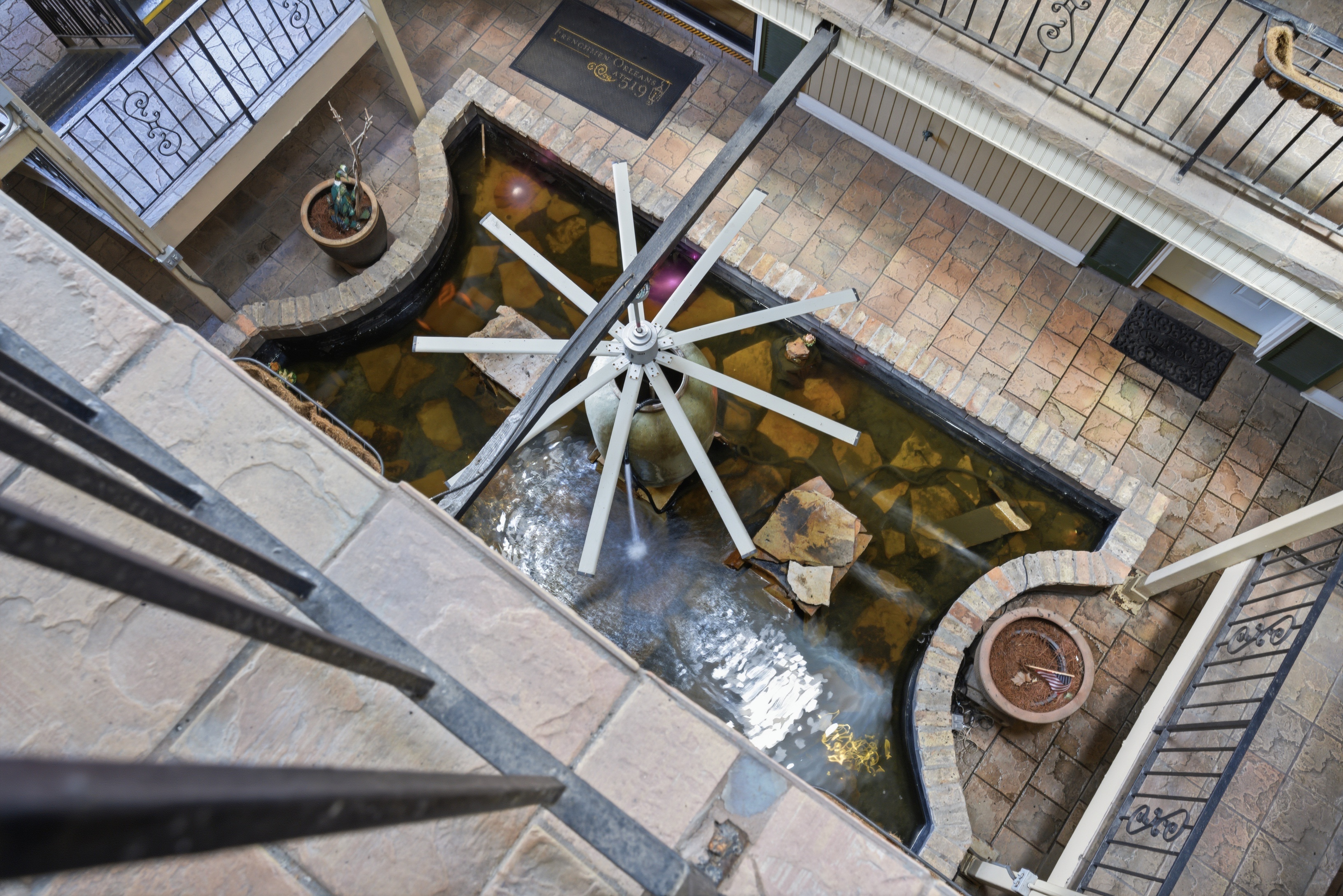 Unique atrium view from above