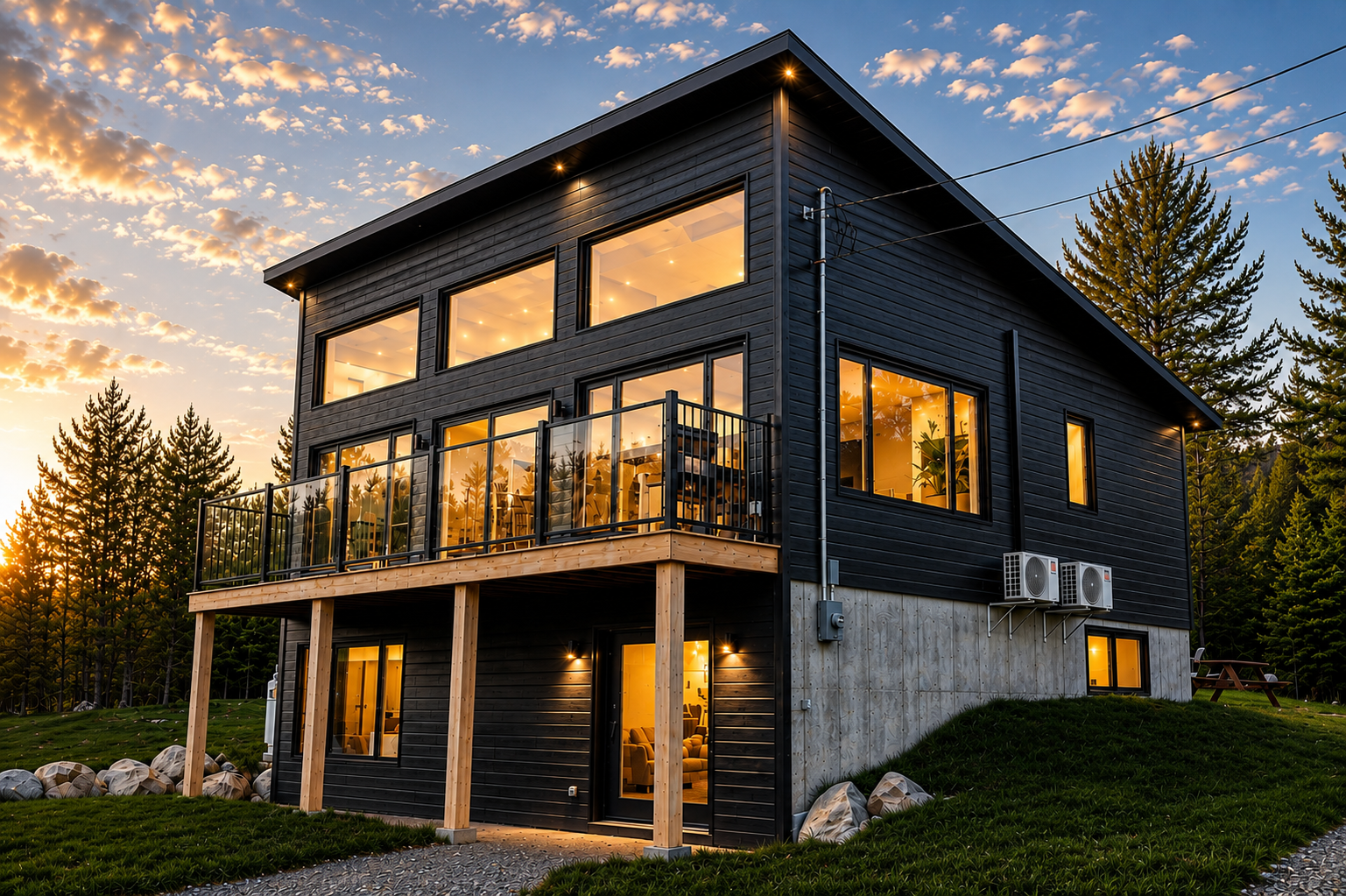 Chalet Mysa | Spa | Espace feu
