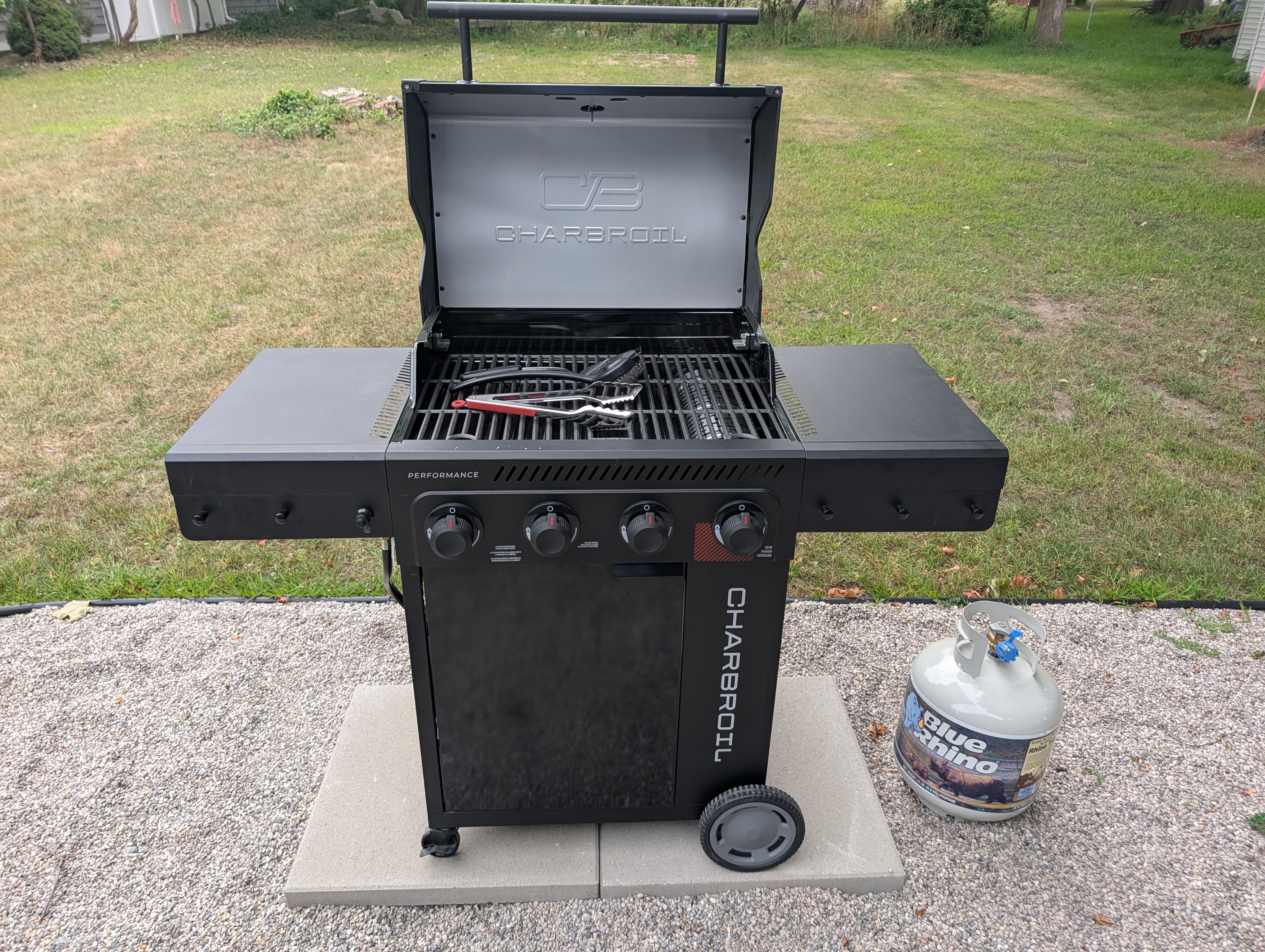 EXTERIOR:  The outdoor propane grill at the property.